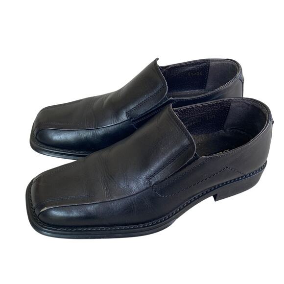 BASS Corrado Black Leather Square Toe Slip-on Dress Shoes Loafers Men\'s Size 7.5 main image 6